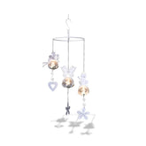 Decorative hanging wind chime with butterflies and flowers
